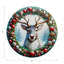 Sous-verres ronds en cuir Claus