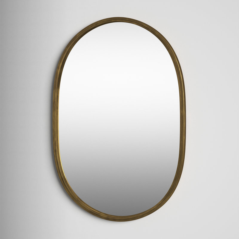 Oval Mirror, Gold Frame