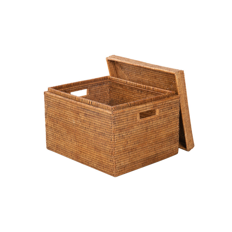 Panier en rotin Everard, Brun