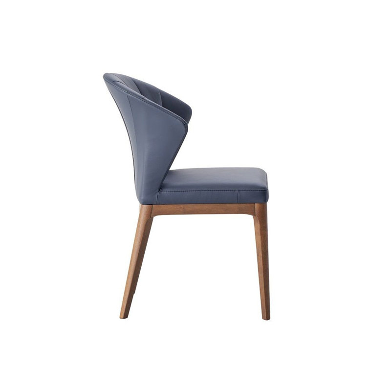 Chaise d'appoint rembourrée en cuir Loralai