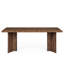 Bureau de direction 63 po Farmhouse - Poste de travail d'ordinateur en bois rétro avec plateau de table épaissi-1639819099