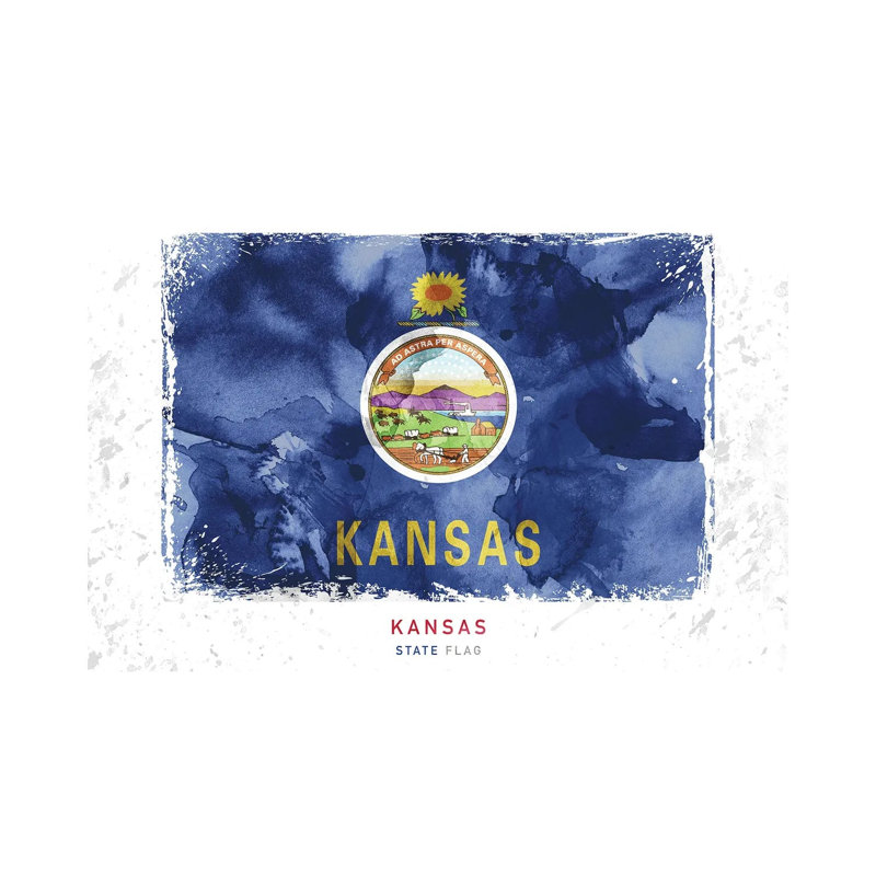 Kansas - Wrapped Canvas Painting, 30.48cm H x 45.72cm W x 1.91cm D