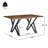 Charming Industrial-Style Dining Table With Sturdy Metal Legs And Distressed Wood Top