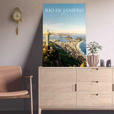 Canvas Wall Art Rio De Janeiro Brazil Landscape Poster Vintage Poster Print Home Decor