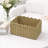 Abercromby Seagrass Basket, 12.6 x 8.7 x 6.7 Inches, Gray Brown with Scallop Edge – Woven Storage Tray for Bathroom Towels, Closet Shelves, or Nursery Toys