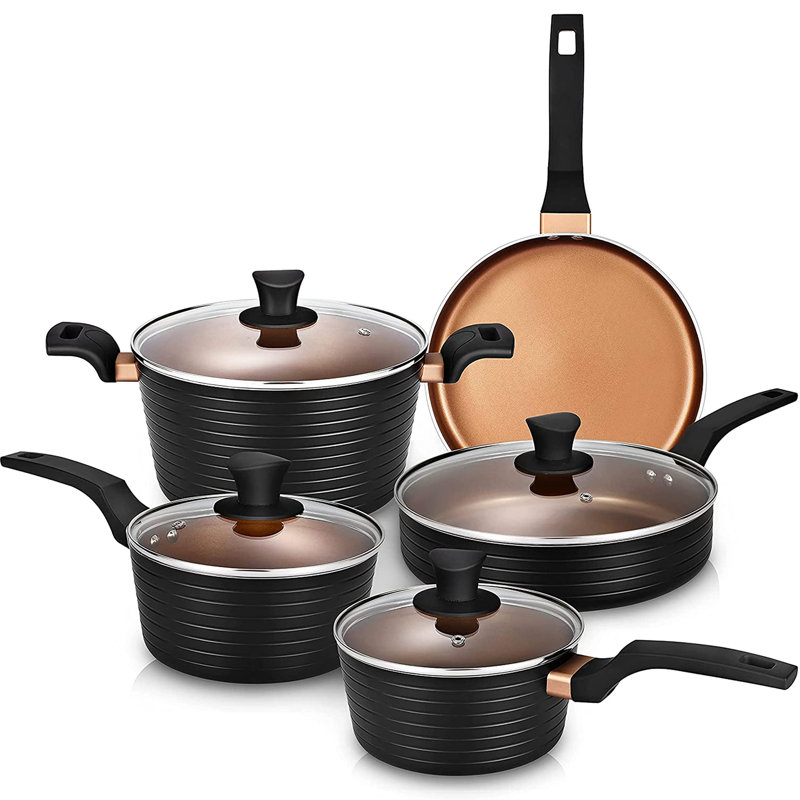 Stonybrook 9 - Piece Aluminum Cookware Set