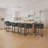 Modern Upholstered Counter Stool with Metal Frame-124062063