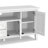 Warm Shaker 72"W Solid Wood Transitional TV Stand for TVs up to 80" with 4 Cabinets, 1 Drawer, and Flip-Down Compartment-852059978