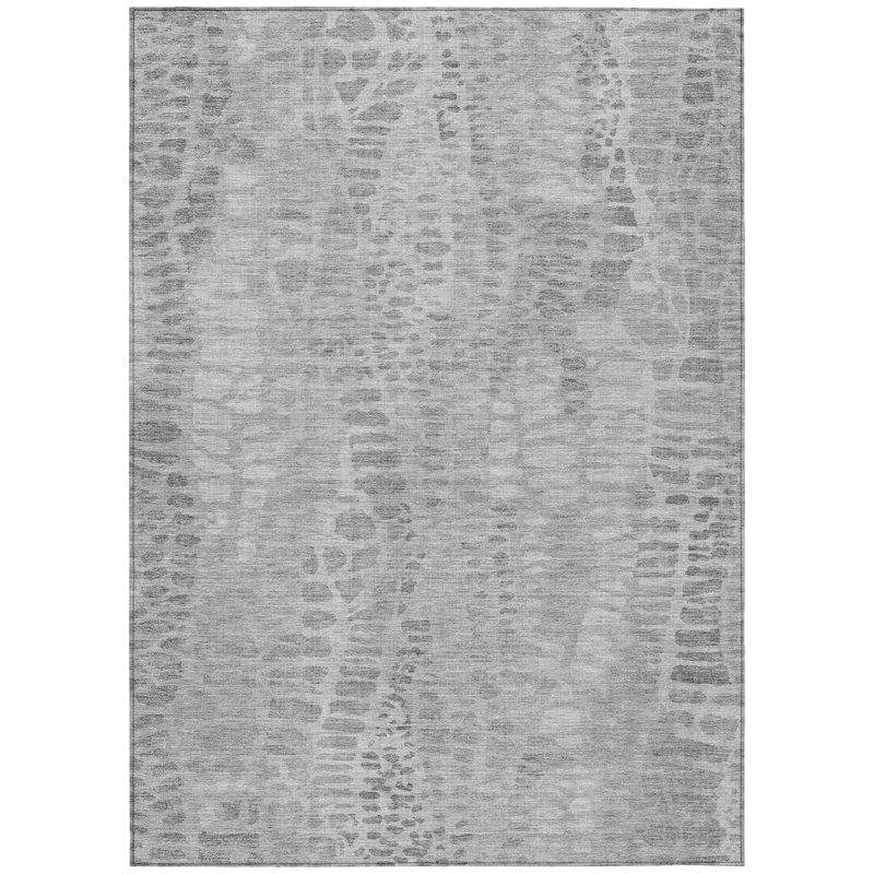 Machine Washable Indoor/Outdoor Jozwiak ACN2382 Circles Rug, Rectangle 9' x 12'