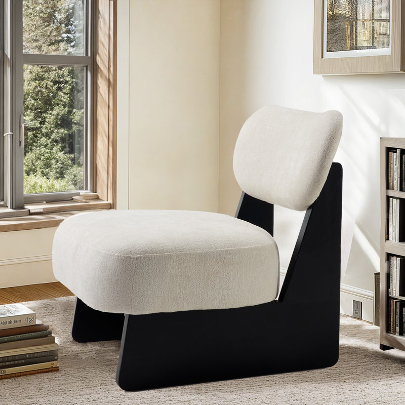 Chaise d'appoint Meir Chinille, Chenille beige