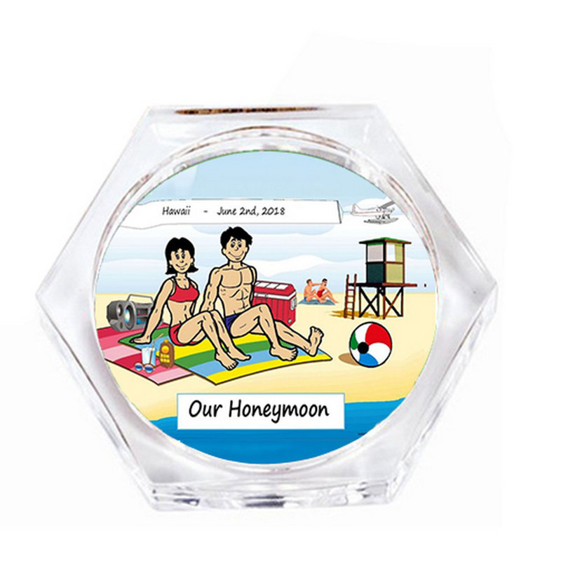 Ensemble de 4 sous-verres personnalisés, Oui
