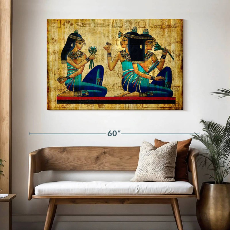 Keiri Ancient Egyptian Parchment, 32" H x 48" W