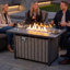 Foyer de table d'extérieur au propane de 43 po 50 000 BTU avec pare-vent