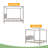 King Size Canopy Platform Bed With Headboard And Support Legs-1305359903