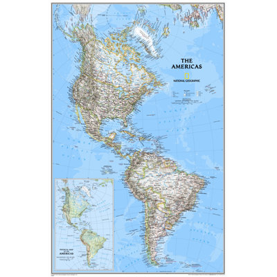 Carte murale amérique classic