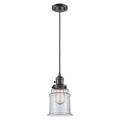Franklin Restoration - Alvi - Mini-luminaire suspendu à 1 lumière - Interrupteur marche / arrêt - Ampoule non incluse