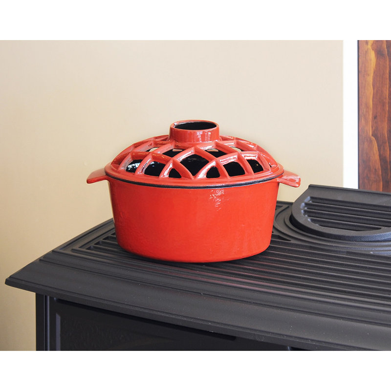 Hepp Steel Fireplace Accessory, Red