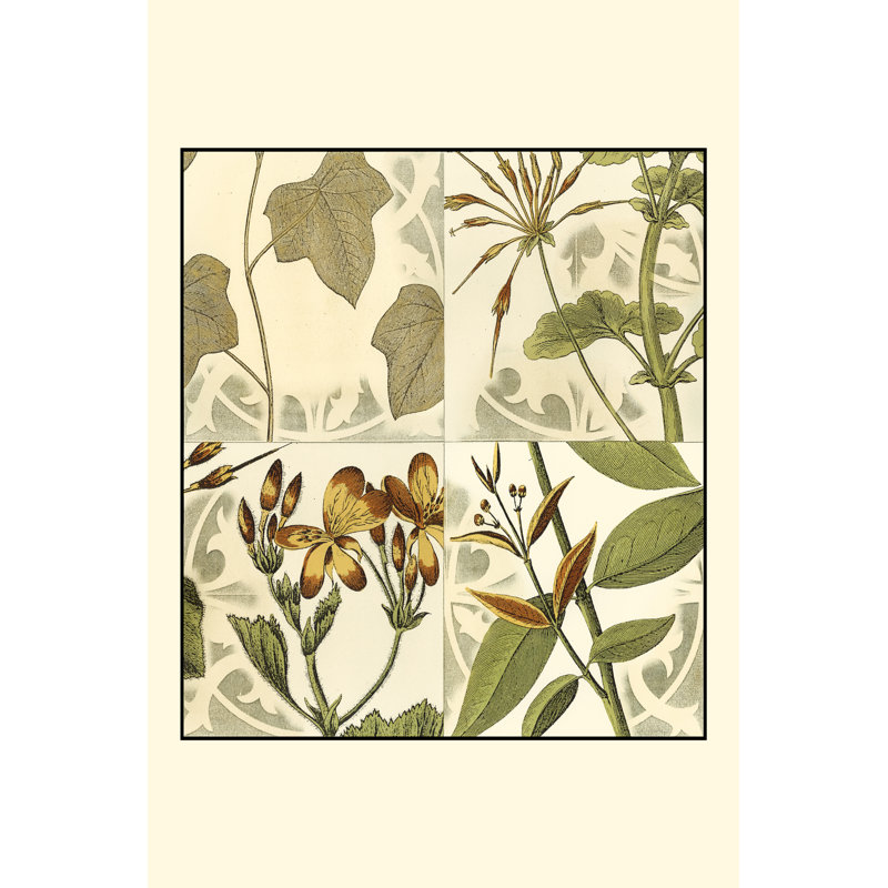 Small Botanical Quadrant III (P) by Vision Studio - Wrapped Canvas Art Prints, 46cm H x 30cm W x 3.8cm D