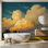 Papier peint paysage, nuages, ciel, décoration murale amovible