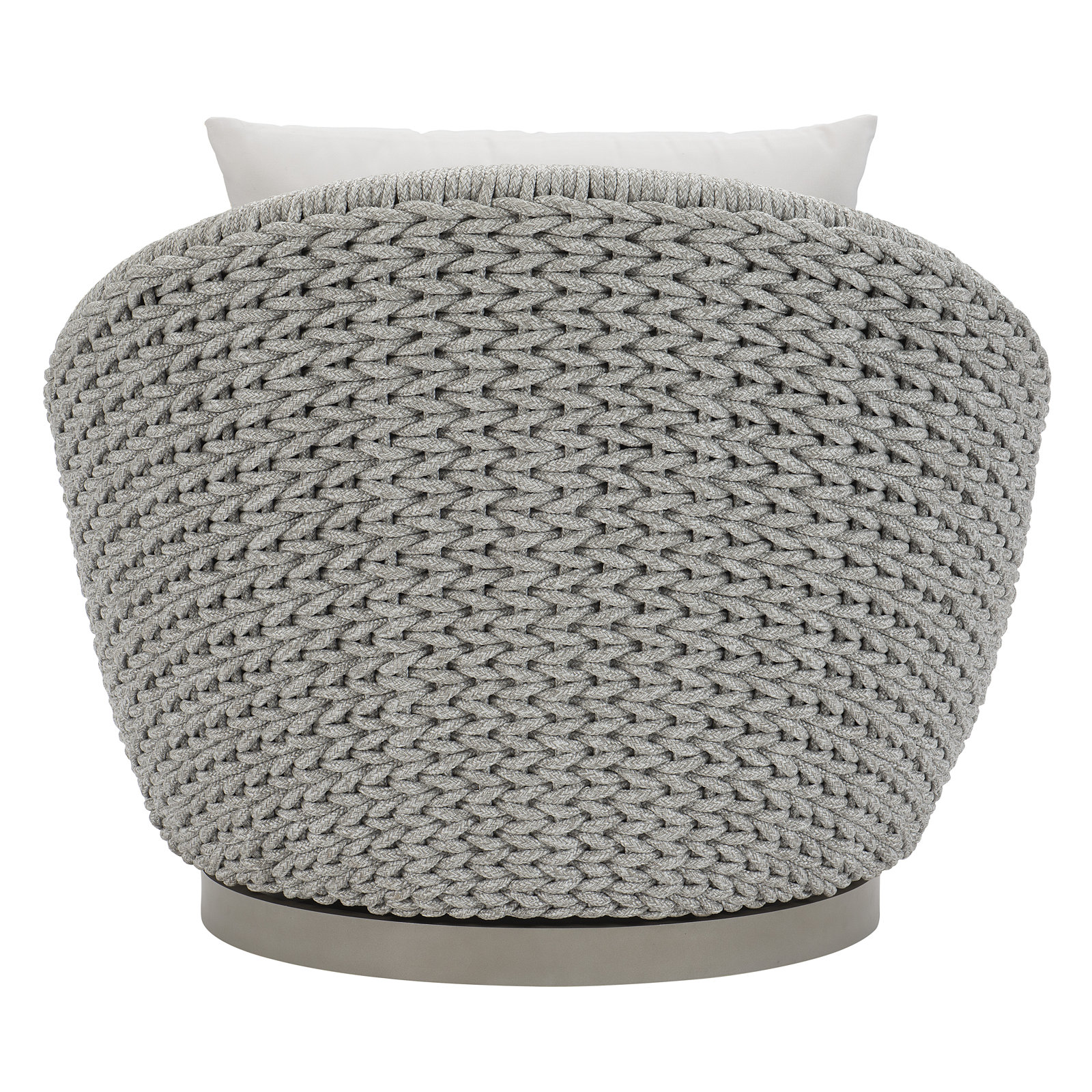 Savaii Sunbrella® Swivel Patio Lounge Chair, Light Grey Vinyl 6503-010