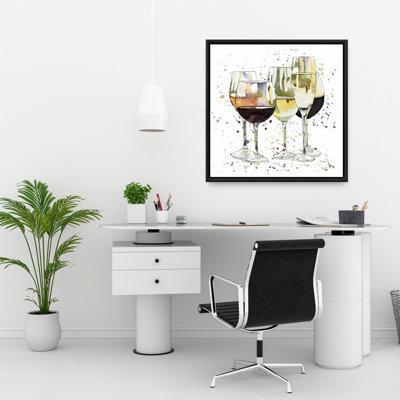 Beautiful Wine Glasses Canvas  Home Decor Wall Art