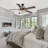 52"W Satin Nickel Double Lit Ceiling Fan-930082857