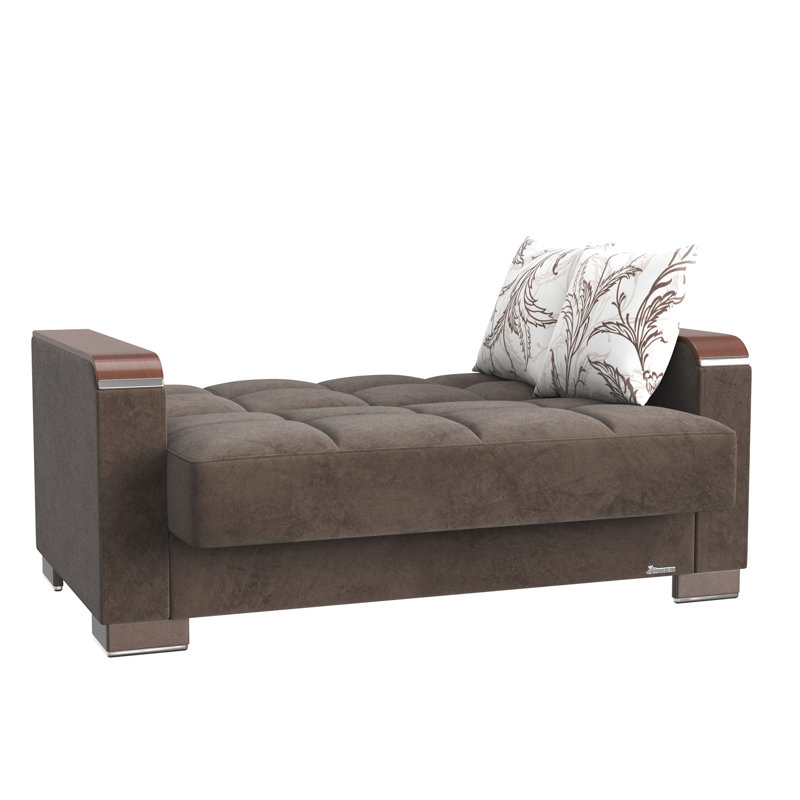 Collection X avec rangement, brun - Revêtement en microfibre pour un look chic et confortable