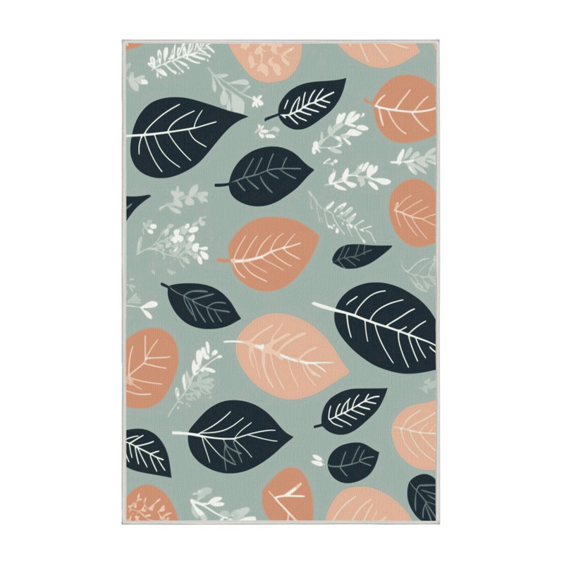 Mossy Flow Rug, Rectangle 4' x 6'