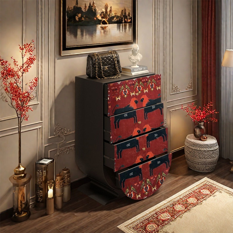 Élégante armoire de rangement avec grands tiroirs