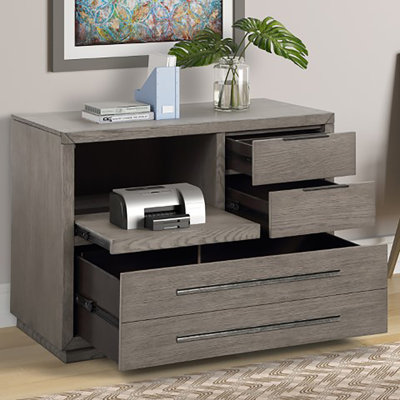 Artresha 40 " Wide 4 Vertical Filing Cabinet