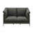 Black Top Grain Leather Sofa