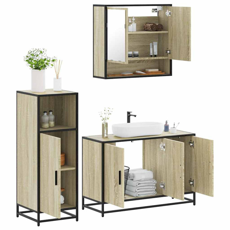 Bathroom Furniture Suite, Sonoma Oak