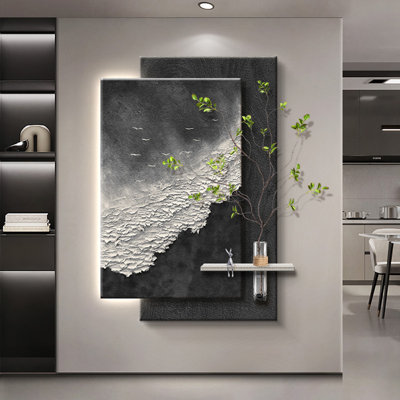 Black Modern Manufactured Wood Wall art