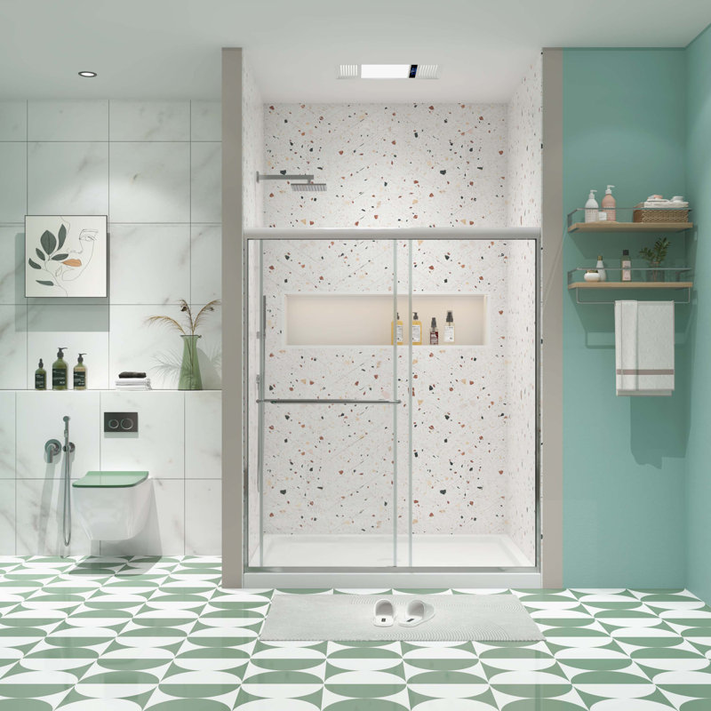 Shower Doors, Double Slide, Silver