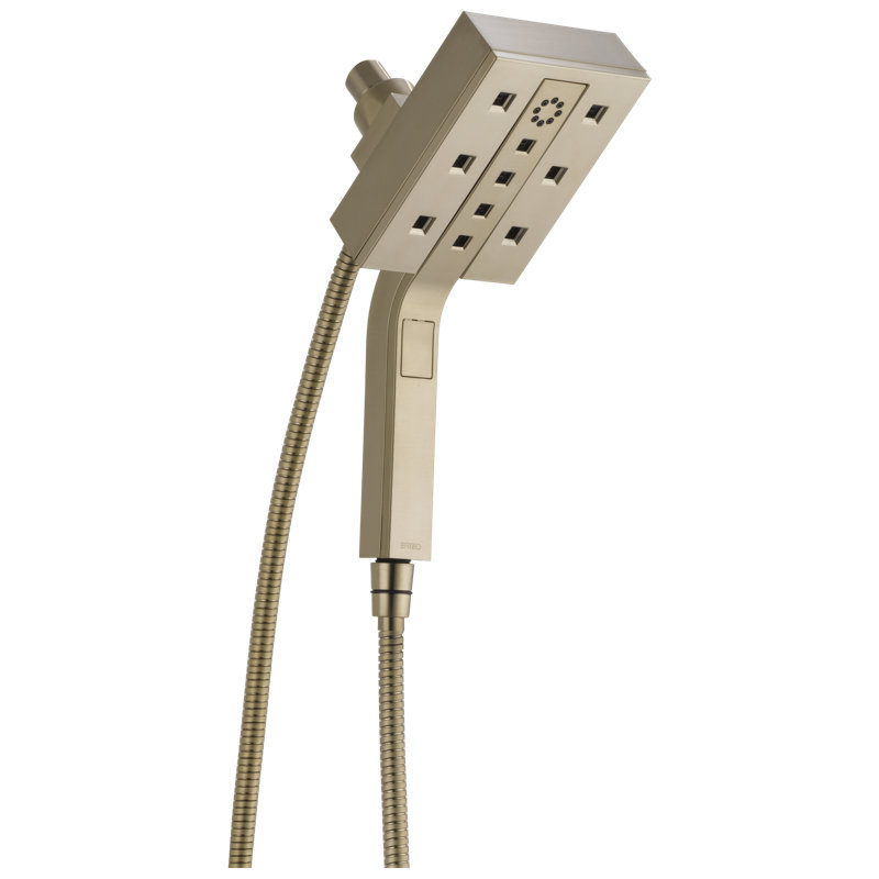 Essential™ H2OKinetic® Euro Square Hydrati® 2|1 Shower, 2.5, Brushed Nickel