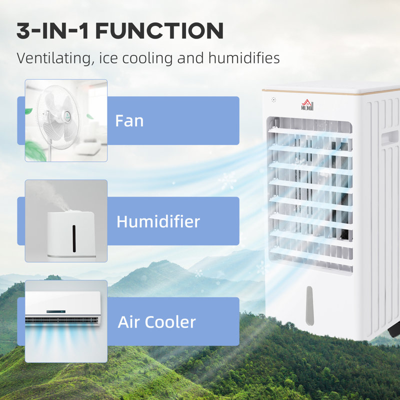 HomCom 206 Portable Evaporative Cooler with Remote Included