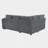 84"W 3-Piece Pull-Out Sectional Sofa Bed-1802443495