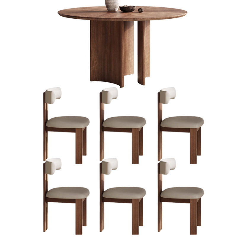 Karlson, Table, 6 Chair, 29.52"H x 59.05"L x 59.05"W