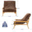 Chaise d'appoint rembourrée Ivona 35,24 po Ivona-555597972