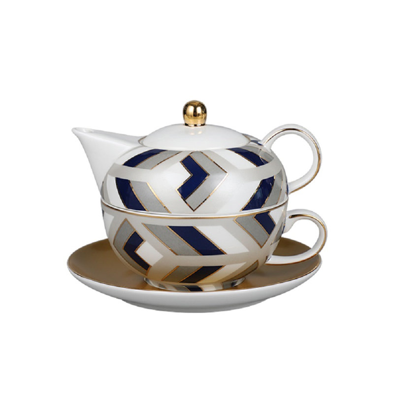 Elegance In Porcelain Tea Service - Tea For One Tea Set