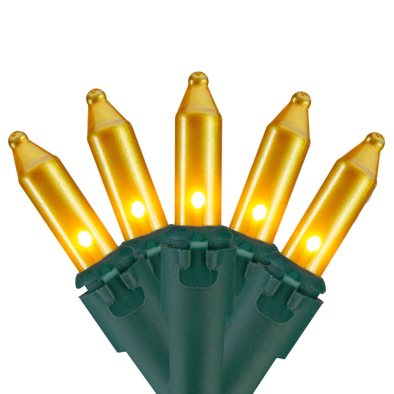 100 mini lumières de Noël 100 points, Or, H 1 po x l 430 po x P 1 po