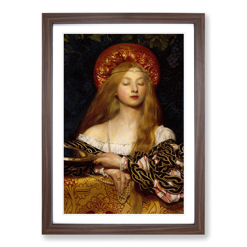 Vanity by Frank Cowper Cadogan - Picture Frame Graphic Art, 48cm H x 36cm W x 2cm D, Walnut Framed