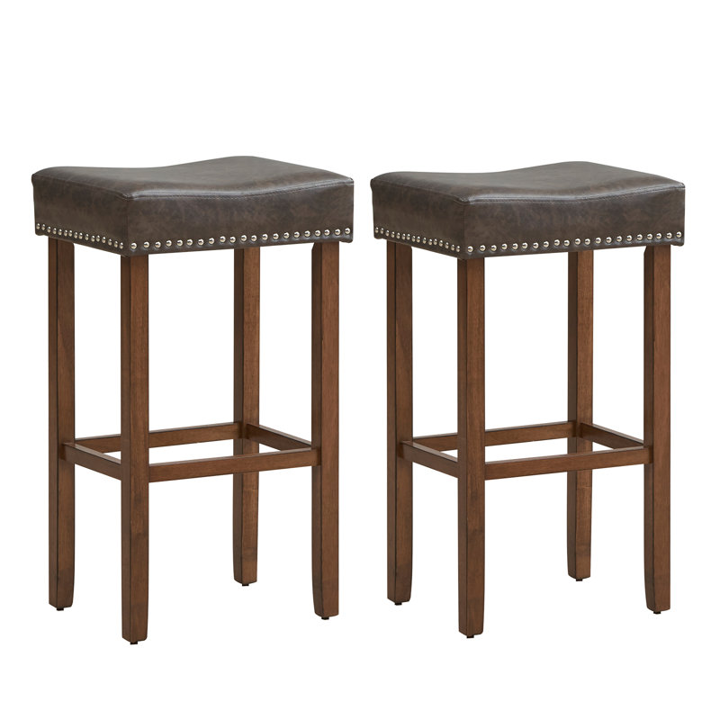 Arrius Bar Stool, Bar Stool (29.5” Seat Height), Brown