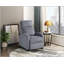 Fauteuil inclinable moderne avec dossier en velours côtelé et structure en bois massif pour un salon confortable-1755880612