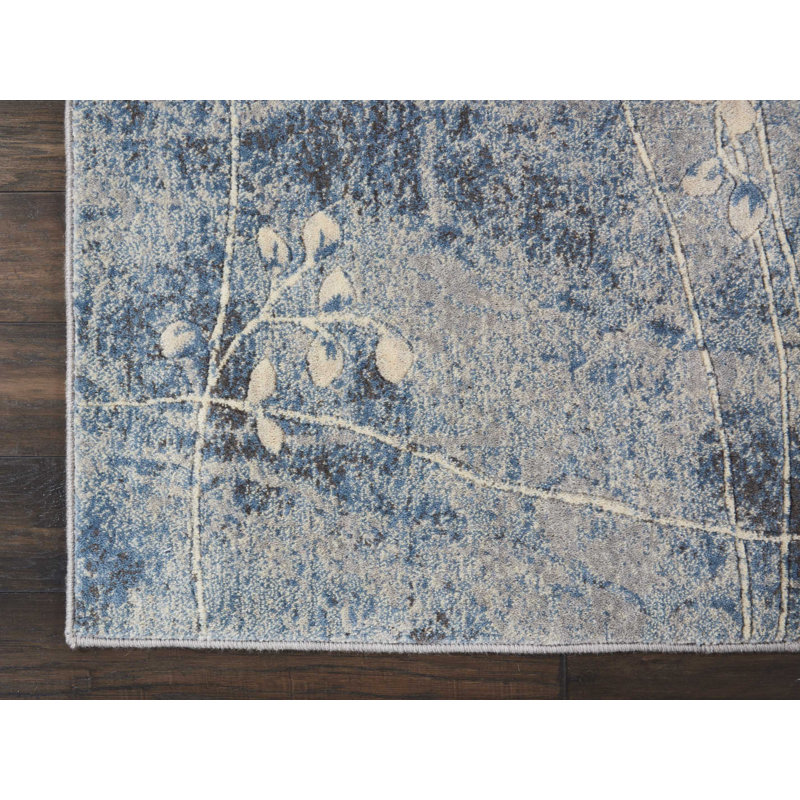 Tapis argenté, Rectangle 2 pi 6 po x 4 pi
