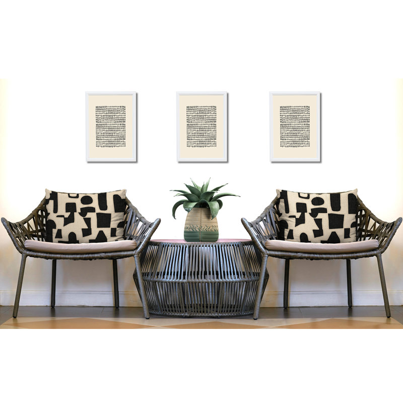 Coussin intérieur / extérieur réversible Jara, 20 po x 14 po, Noir