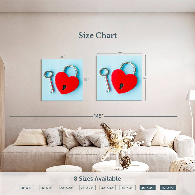 Hardie Heart Padlock And Key