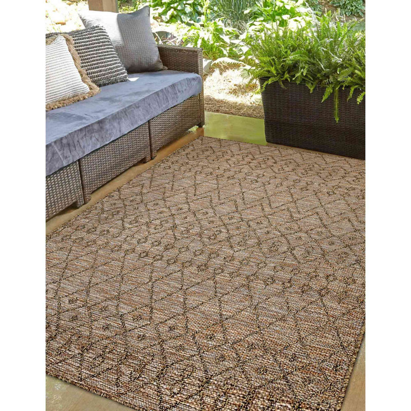 Rectangle Striped Dhurrie Indoor / Outdoor, Rectangle 120 x 170 cm