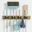 Porte-balai mural et organisateur de vadrouille avec supports et crochets réglables pour le rangement dans le garage, la cuisine et la buanderie