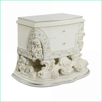 Table de chevet 2 tiroirs Adara